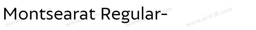 Montsearat Regular字体转换